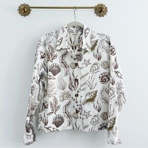 Anthropologie Porridge Seashell Jacket Medium